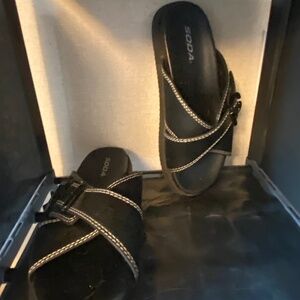 Black slip ons